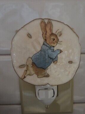 Nite Light Handcrafted Natural Sand Dollar Beatrix Potter Design